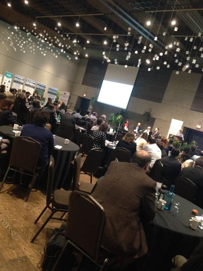 Full house here <a href="/RBGCanada/">Royal Botanical Gardens</a> for @SustainHamilton #climatechange event. Let us know what you think. #climatehamont