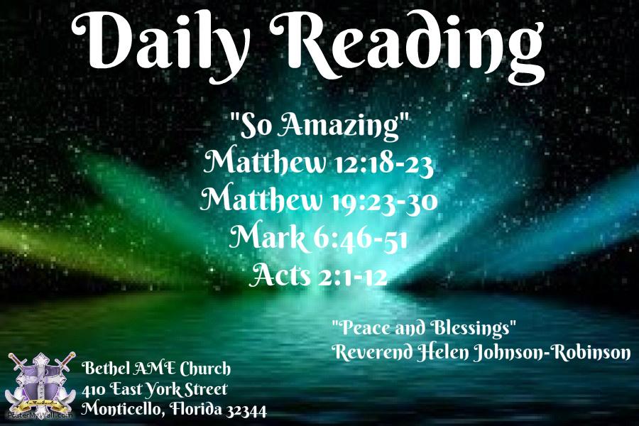 BAMEMonticello's tweet photo. Bethel AME Church Daily Reading @hljohn1977 http://t.co/VSKc1Cxnjg