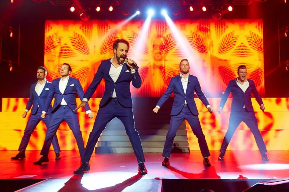 RACArena's tweet photo. You are larger than life @backstreetboys!! Thanks for an awesome night, Backstreets Back Alright!! @LiveNationOzNz http://t.co/1sT3eMoPKV