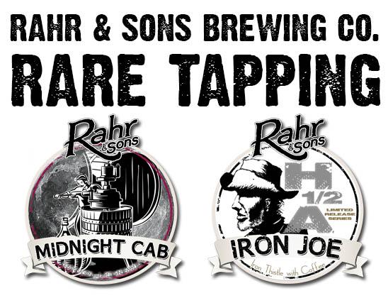 RahrBrewing's tweet photo. RARE TAPPING of Iron Joe &amp; Midnight Cab tonight @SandR_Bar, 6-8pm! Stick around after for @parkermillsap! http://t.co/VMq6FiMmnG