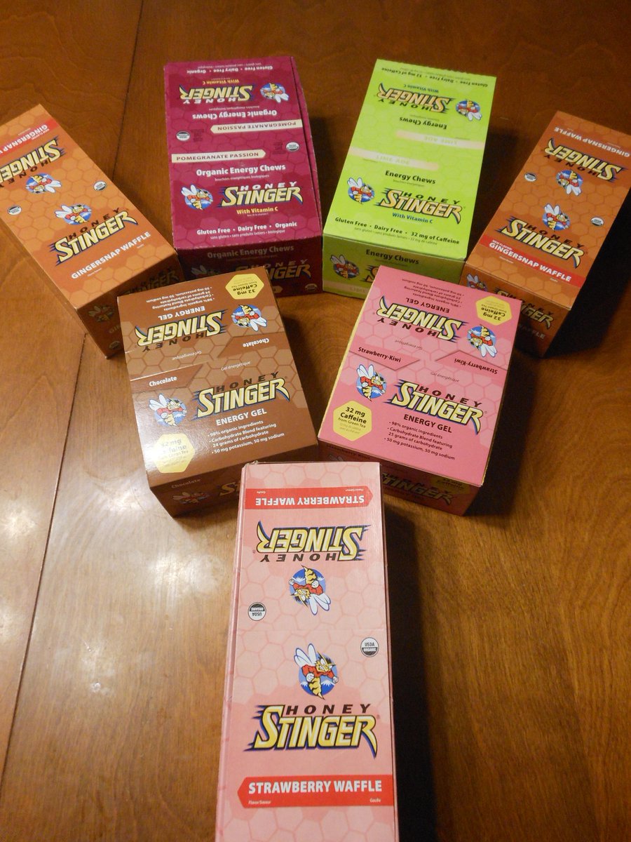 K17SPORT's tweet photo. Stocking up on my training/racing fuel!  Thx @HoneyStinger !!  #yum #triathlon #running http://t.co/uI9aXcy4b9