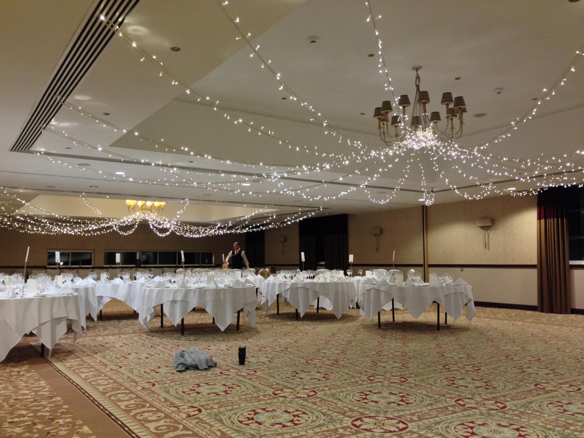PartyLightsUK's tweet photo. Working alongside @SeventhHeavenUK in @MacBerystede Ascot. Stunning double #fairylightcanopy http://t.co/OgEcMHTBZz