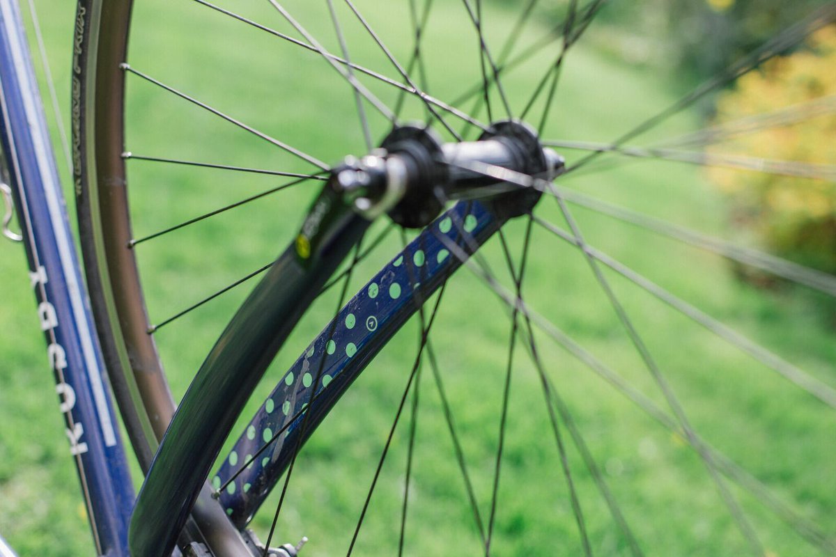 vulpinecc's tweet photo. Here's @jameogreig's @rusbycycles spotty fork. Pretty huh?
Matching #cycling socks here; http://t.co/m8ZmoEepqa http://t.co/FW3YAOPdRS