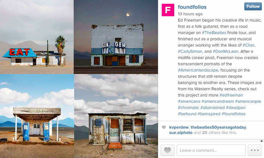 found_artists's tweet photo. Check out our team's pick for former musician turned #fineartphotographer, @EdFreemanPhoto on our #weekinreview http://t.co/f9yoBQFx5f