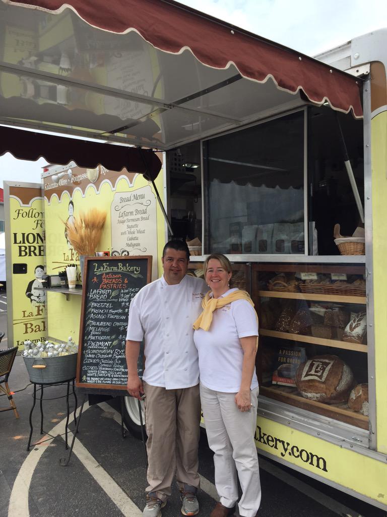 lafarmbakery's tweet photo. We're @ #GotToBeNC this wknd: Look for our @lafarmtruck...We're a #frenchbakery on wheels today! #NCbread #localgrain http://t.co/NAUTSYhPRc