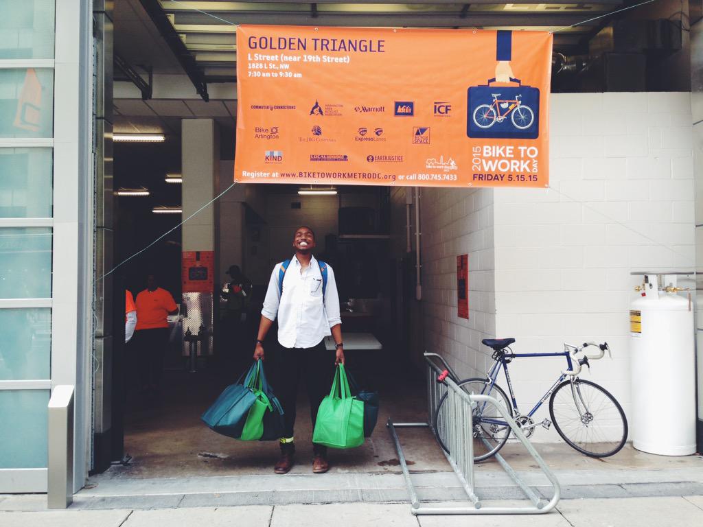 4PFoods's tweet photo. We loved working w/ @towercompanies and @goldentriangledc this AM to show some love to #DC #bikers for #btwd2015 ! http://t.co/6yjHI9Hhgq