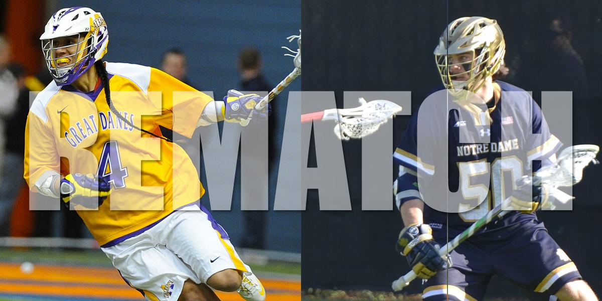 TheLocker_com's tweet photo. @UAlbanyLacrosse vs. @NDlacrosse preview video > http://t.co/1wBJOhdWKU Thompson vs Kavanagh | The Rematch #LAXDOTCOM http://t.co/lkgRtTY8XX
