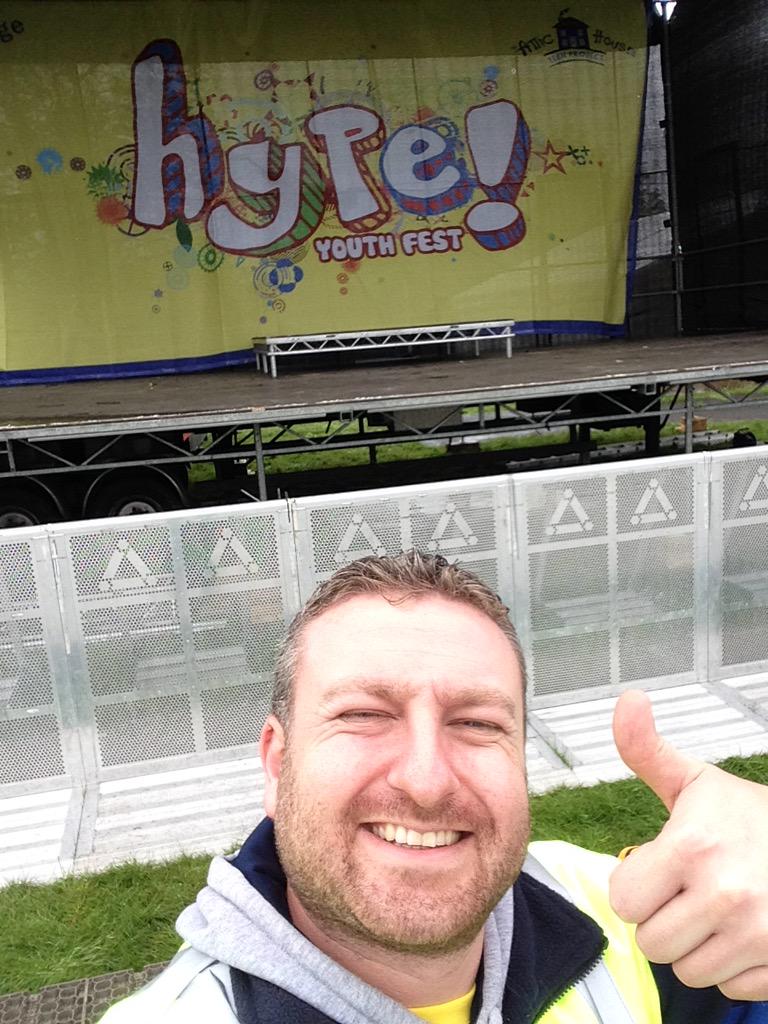 HypeYouthFest's tweet photo. Stage is all set for #hype2015 whoop whoop wear ur wellies people the day is soft!!! http://t.co/Vi2wvHF065