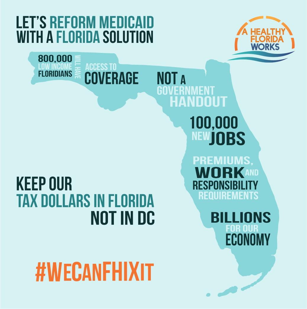ahealthyflworks's tweet photo. If you think #MedicaidDoesNotWork, good news: #WeCanFHIXit http://t.co/lPBX4C25H0