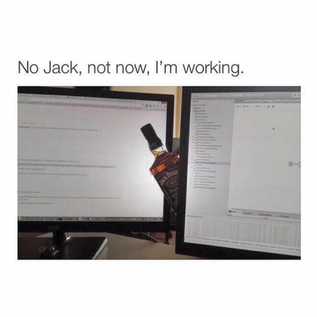 Megalish1's tweet photo. Except jack IS allowed to bug me at my job.... #bartender http://t.co/YkGoYkGmYM