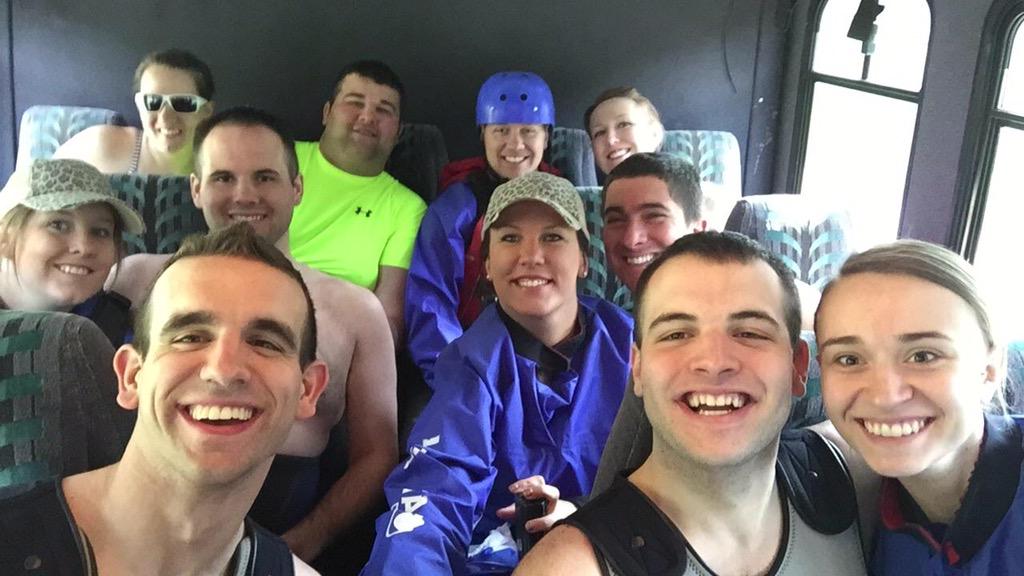 LauraAnne0923's tweet photo. It's Friday morning! White water rafting!! #ColoradoKation http://t.co/RpLdHfzp2k