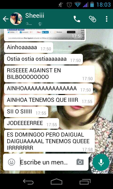 Ainhoaae97's tweet photo. 4 llamadas perdidas + mil whatsapps...y notición.😍😍😍😍😍 @SheiBouza http://t.co/eE4uH0wvSy