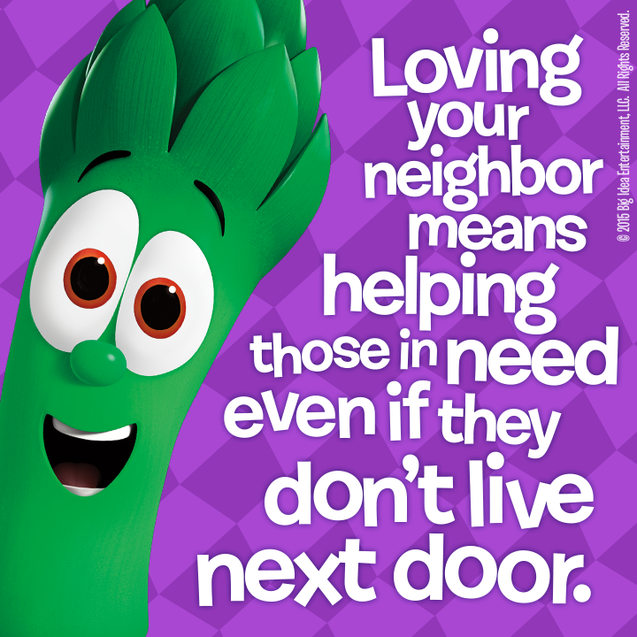 VeggieTales's tweet photo. We can always help others when they are in a time of need! #VeggieTales http://t.co/f0NszJzUZV