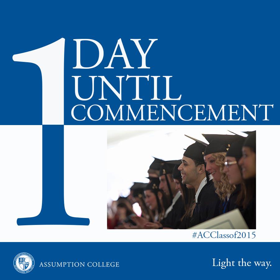 AssumptionUMA's tweet image. RT if you&apos;re excited! #AssumptionCollege #Commencement #ACClassof2015