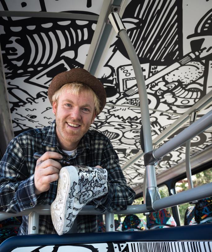 Bring the kids &amp; something to draw on! Tomorrow afternoon on New Road with <a href="/brightonfringe/">Brighton Fringe</a> Bus &amp; Jason #iownthisart