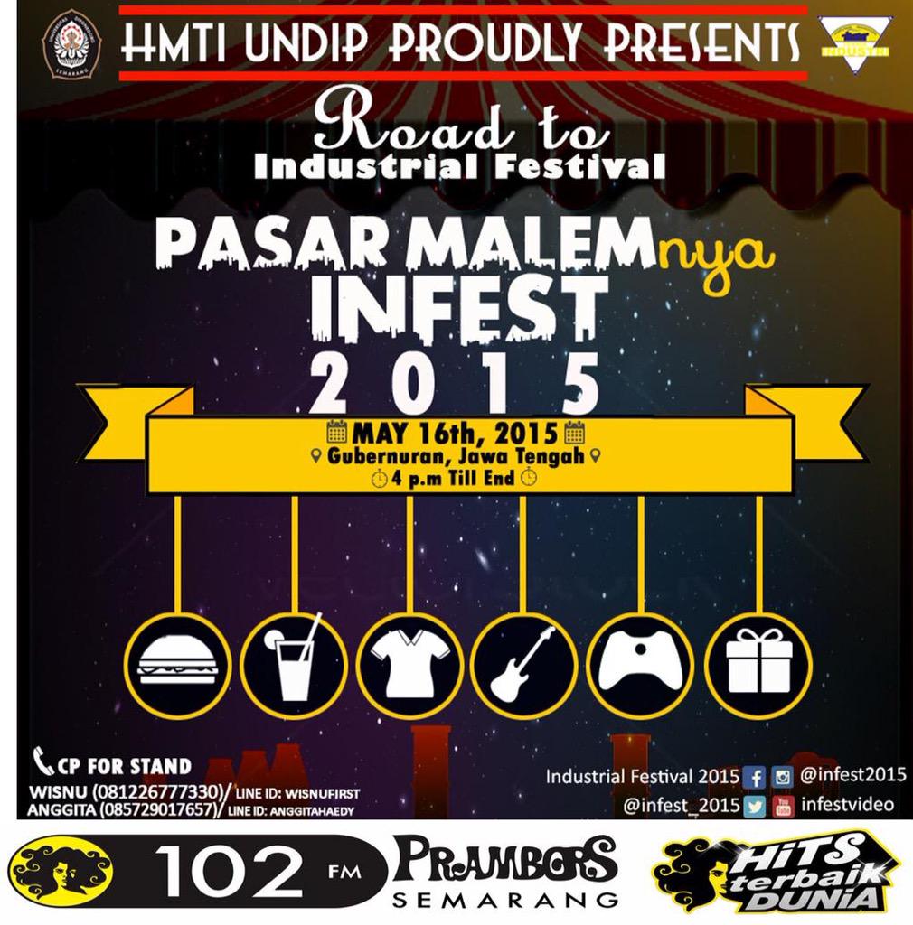 Jangan lupa yah besok dateng ke PASAR MALEMNYA INFEST!!