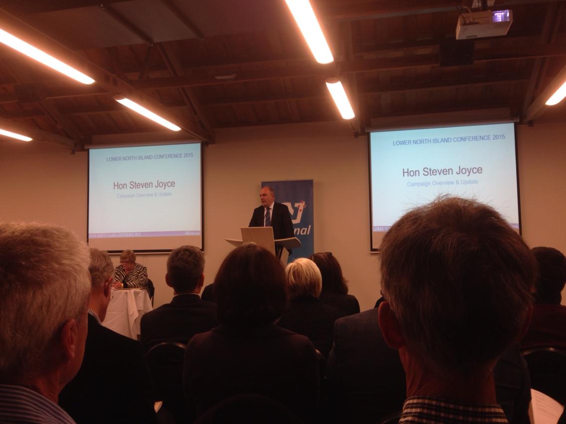Smart_Virtual_'s tweet image. Hon Steven Joyce LNI conference at Silverstream