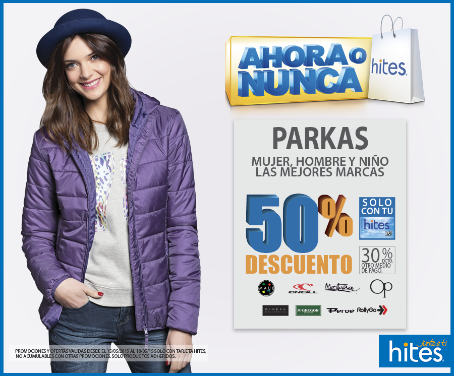 Tiendas on Twitter: "¡Que no te pille la lluvia sin tu Elígela en Hites con 50% de descuento. http://t.co/LLGdCFoKQn" / Twitter