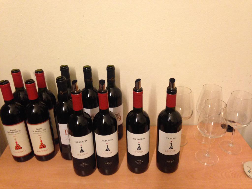 lacompag's tweet image. Stasera vini toscani di altissimo livello con i Brunelli di Montalcino di #ColDOrcia