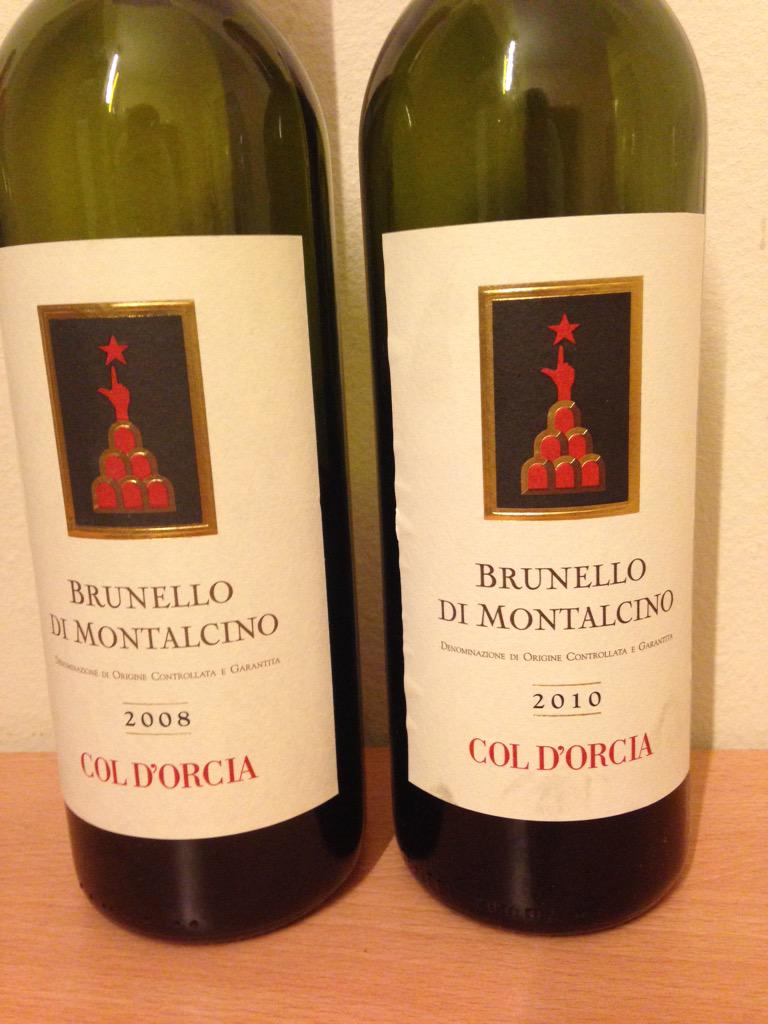 lacompag's tweet image. Stasera vini toscani di altissimo livello con i Brunelli di Montalcino di #ColDOrcia