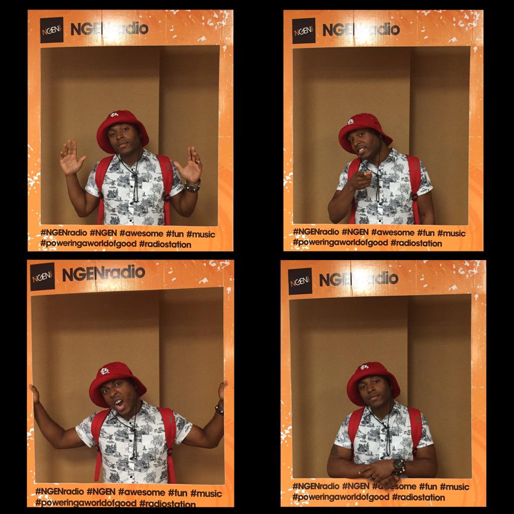 NGENradio's tweet photo. #NGENPowerDrive is on fire! @FLAME314 is in the building (see what I did there?). Call in now! 1.800.893.5725 http://t.co/H9NJKT2uRC