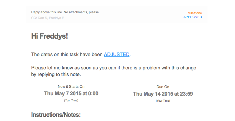 bCommunities's tweet image. #bCTips Edit a task's start/finish time &amp;amp; your int/ext resource will get an automated email  #PMP #supplychain