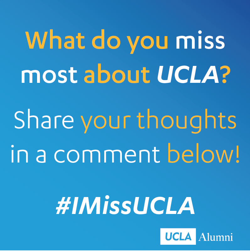 uclaextension's tweet photo. It's #UCLAAlumniDay! Welcome back to campus. Enjoy today's festivities &amp; stop by #UCLAExt's Session #IHeartUCLAWeek http://t.co/LXY6nzS0N6