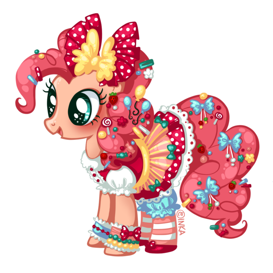 PinkiePiefr's tweet photo. me suis habillée pour ce soir j'ai plus qu'à aller chercher  @RainbowDashFr ! *mange un des bonbons sur sa crinière* http://t.co/2yha3g28ih