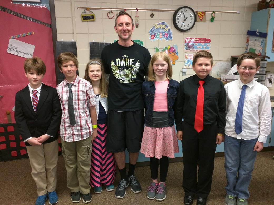 HanscomChad promoting "Dress Like a Teacher/Dress Like a Student" Day!