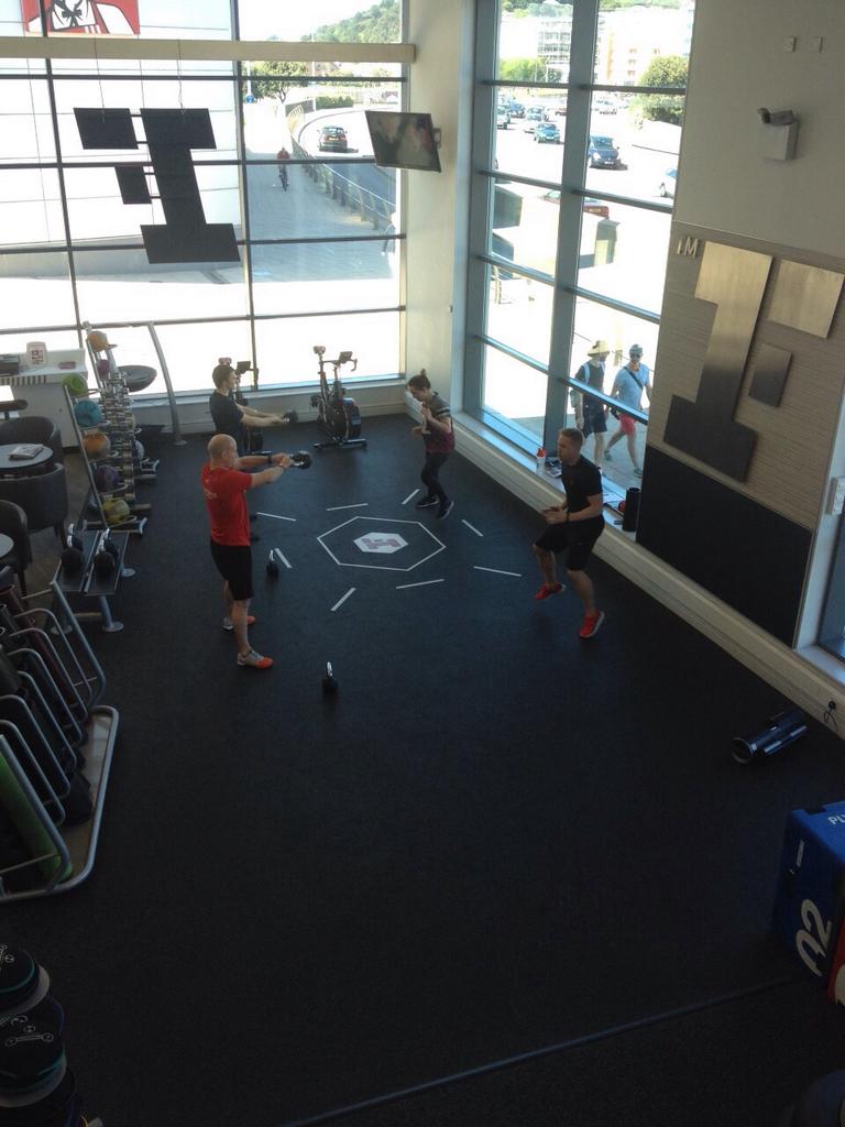 v6 #FGT workouts launching Monday evening!! Here's the Fitness Team being out through #FGT #HIIT @FitnessFirstUK