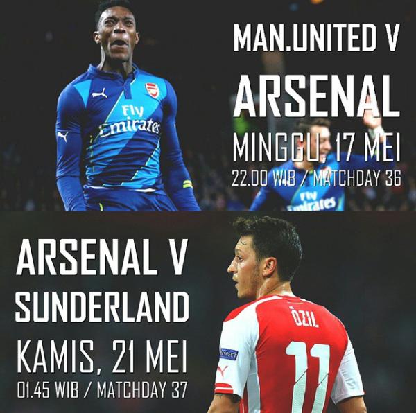 mkhafiid's tweet photo. jadwal yang padat gooners http://t.co/68Noe44fYa