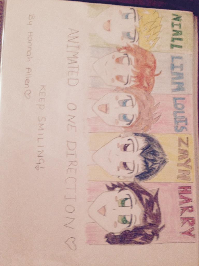HanHanAllen's tweet image. Gosh I remember This drawing the guys for a friend to cheer her up :,) @onedirection