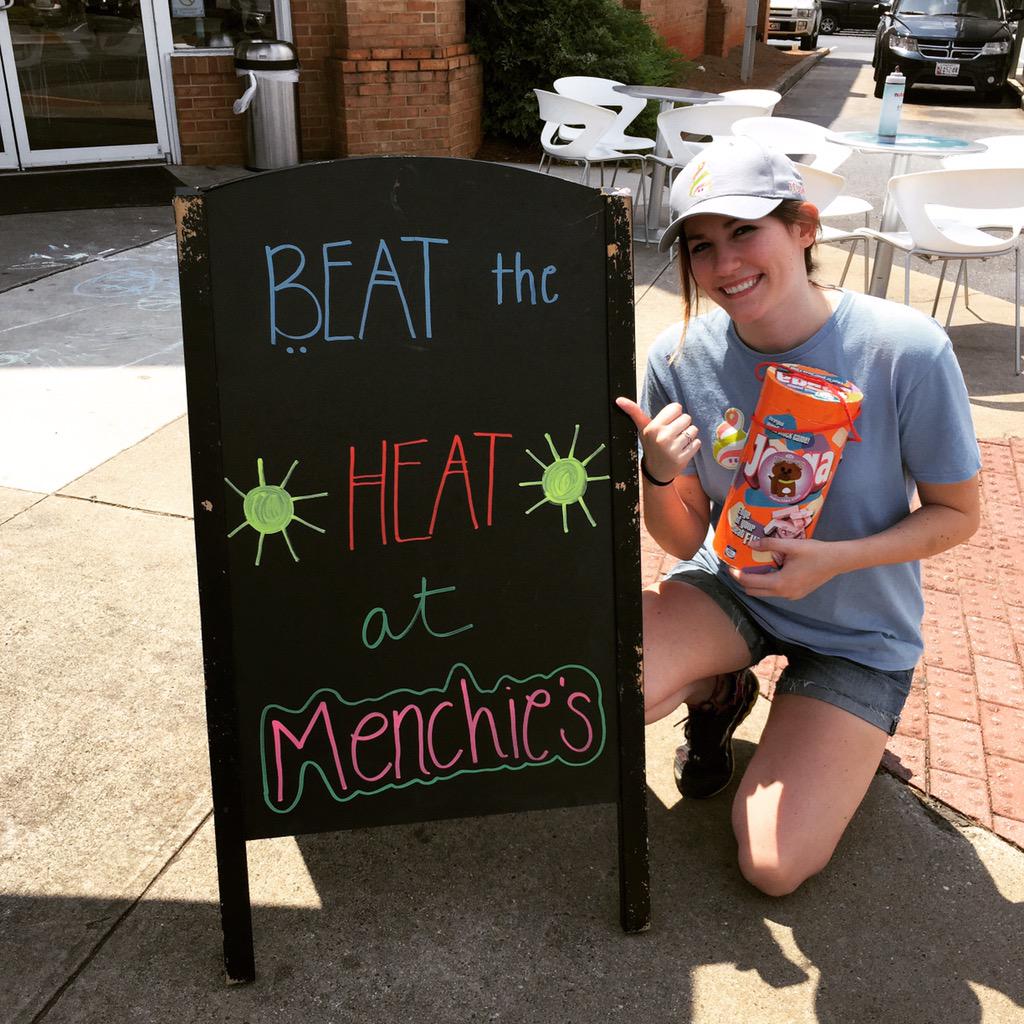 MenchiesAthens's tweet photo. Come grab some cold delicious yogurt and beat the heat! ☀️ #froyocooldown #my_athens http://t.co/P1olOSb8kT