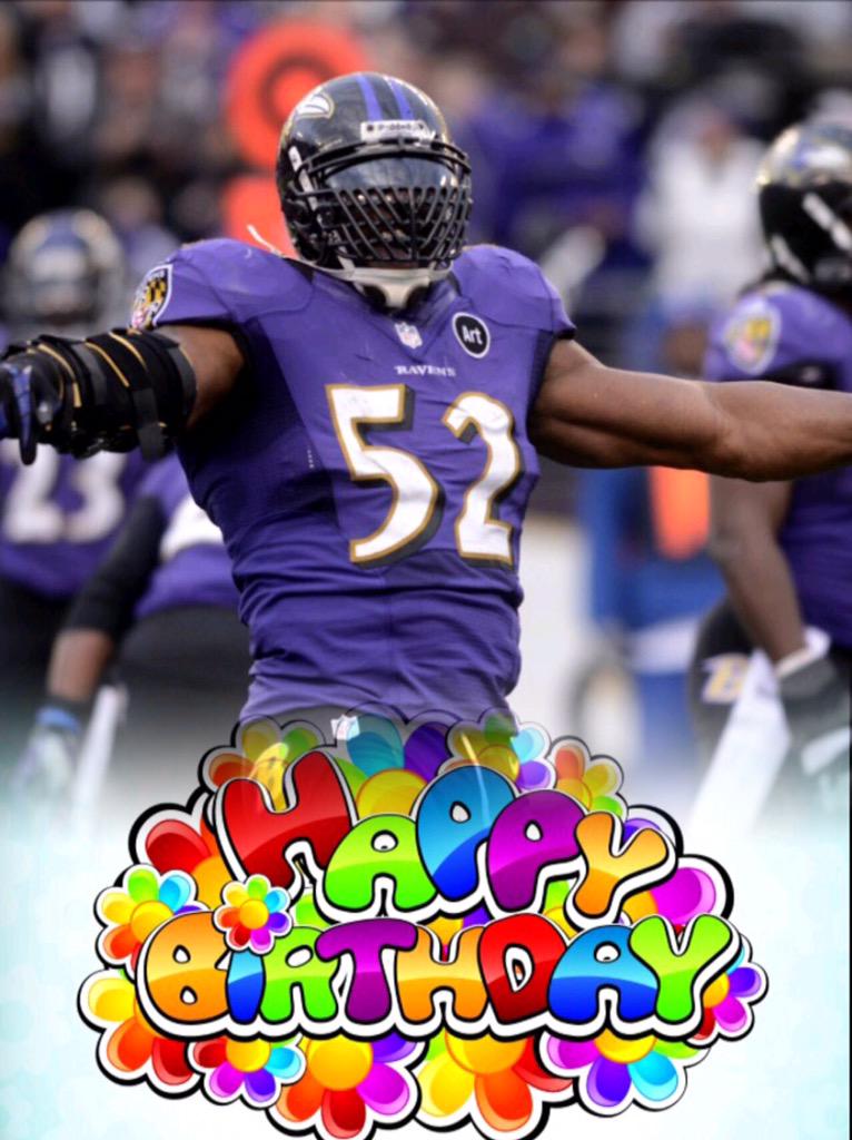 Happy Birthday to Ray Lewis! The future HOFer has been to 13 Pro Bowls, has won 2 Super Bowls and was the MVP of one! 