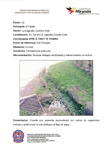 ebattistini's tweet photo. Punto #13 de vulnerabilidad cuneta obstruida en Avd.Sur La Lagunita #ElHatillo #MirandaPreventiva http://t.co/N8RCTuak3a