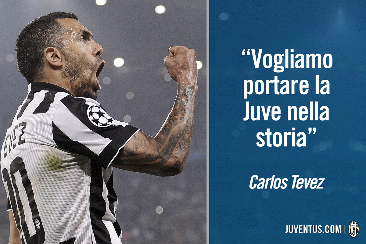 JuventusFC (@juventusfc) on Twitter photo Con i tuoi gol voliamo a Berlino, <a href="/Carlitos3210/">Carlos Tevez.</a>. Chi di voi sarà con noi? #FinoAllaFinale Con i tuoi gol voliamo a Berlino, <a href="/Carlitos3210/">Carlos Tevez.</a>. Chi di voi sarà con noi? #FinoAllaFinale