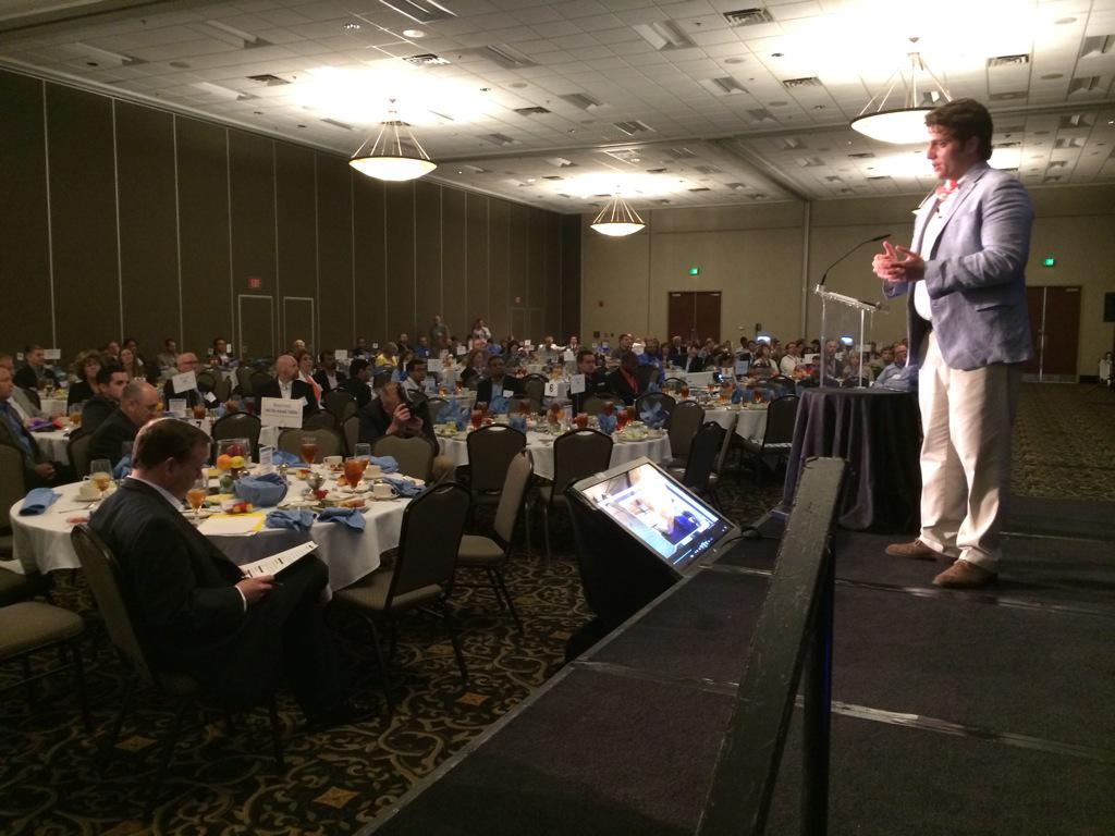 NCTA's tweet image. Taking the stage now is @SpeedFaces at #StateofTech #StartupShowcase