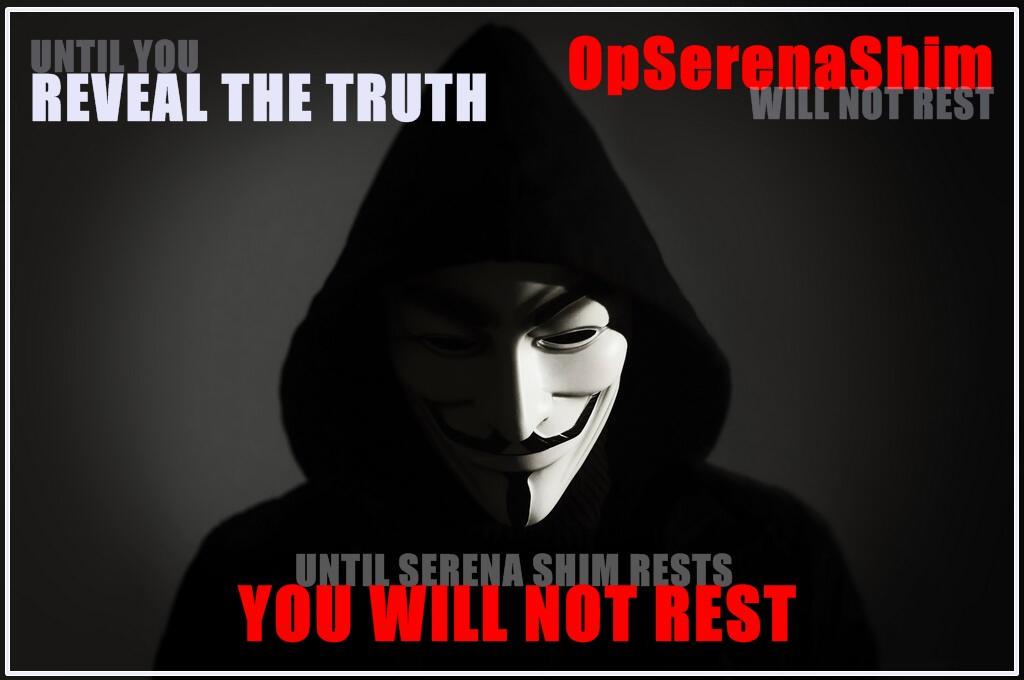 7h4n47oZ's tweet photo. SERENA SHIM Intrepid iconic journalist 
WE WILL NOT FORGET HER 
#OpSerenaShim  #Anonymous #SerenaShim http://t.co/VDLg67NocJ