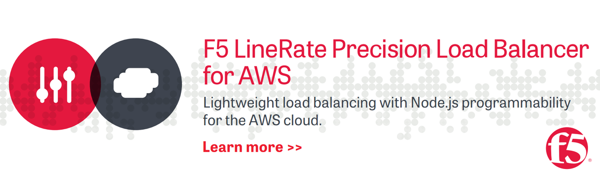 F5's tweet photo. F5 @LineRateSystems now available in @awscloud: http://t.co/GB6olguXbg #nodejs #AWS http://t.co/oyYyqiGTcH