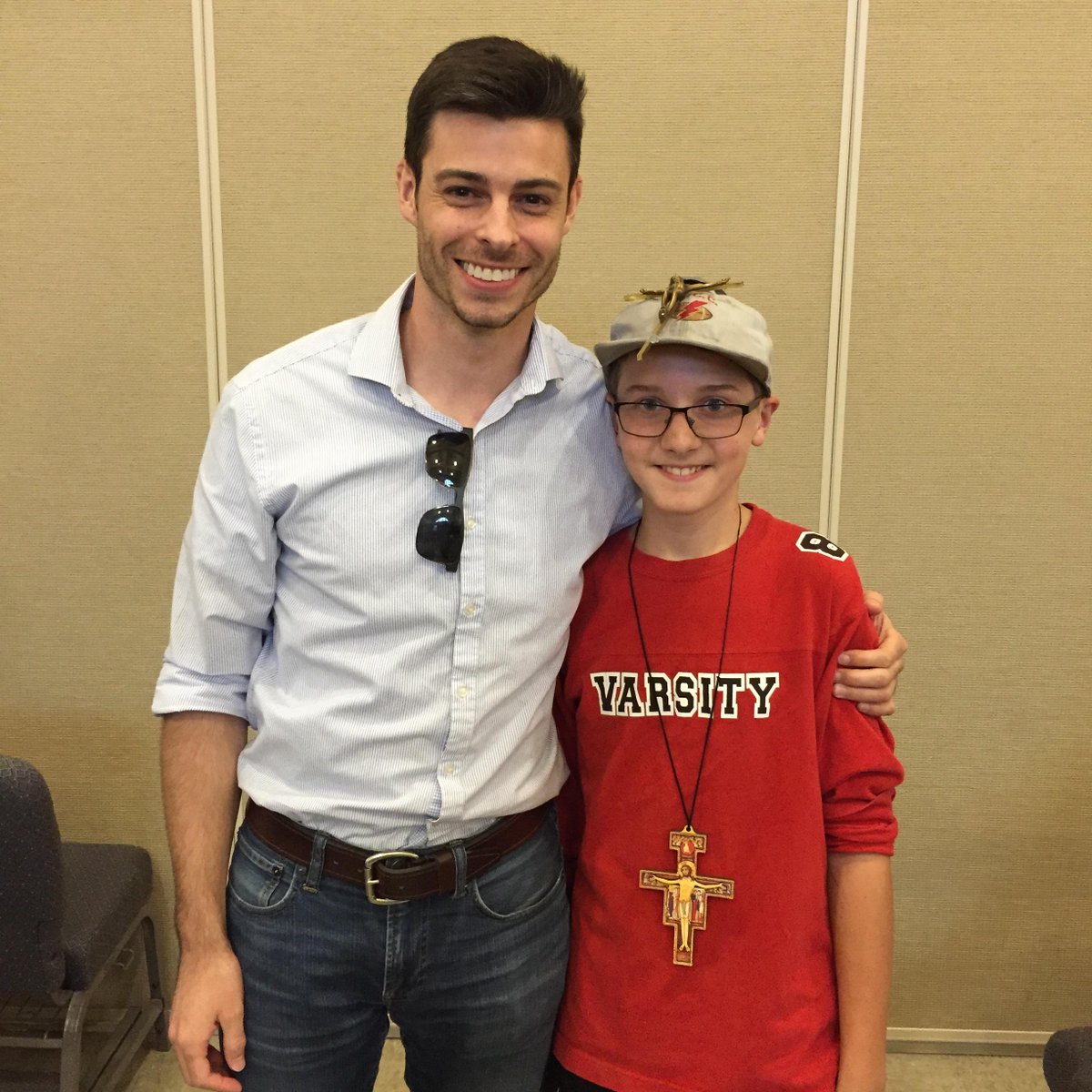 Someone sent me this photo of kid imitating me. Hey kid, spend your time imitating Jesus instead. #abrasiveabner