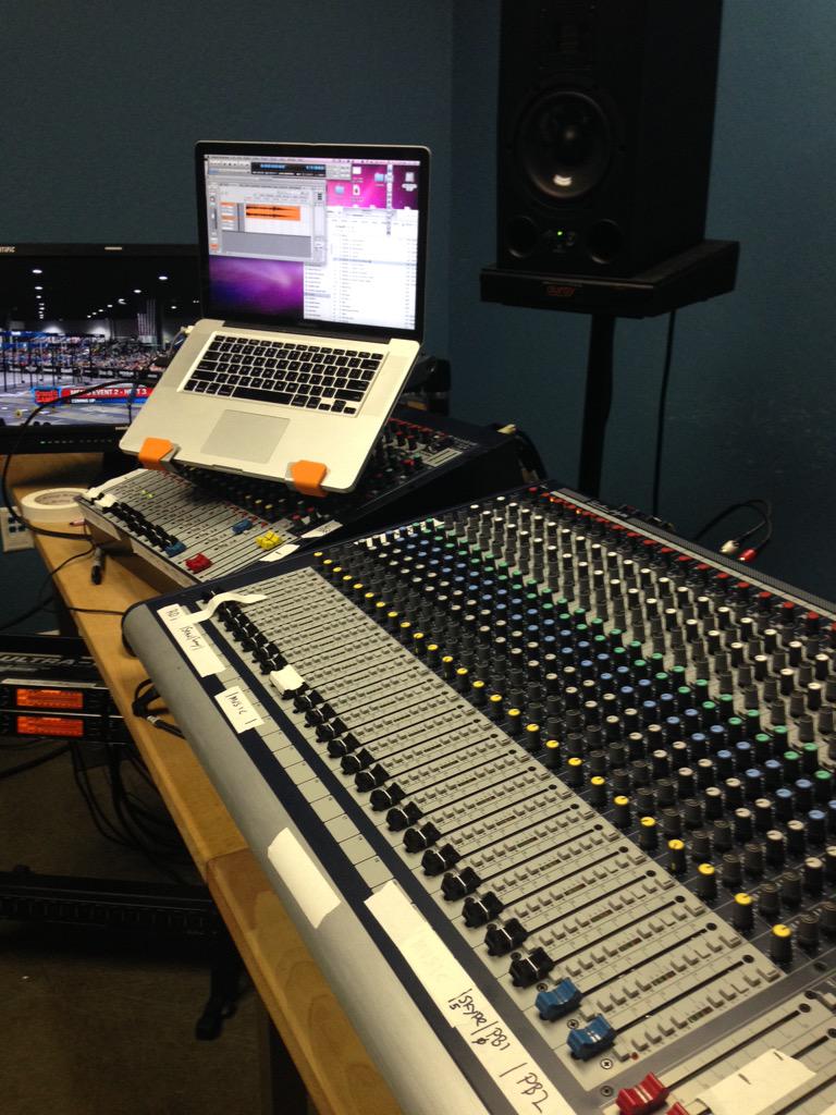 VSOProductions's tweet image. Check out the new control room at Crossfit Media. Love the GB4. Broadcasting Regionals right nowThanks @SoundcraftUK