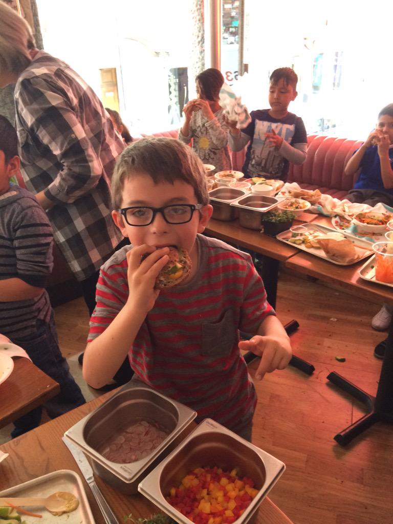 Dale couldn't get enough of Jamie's Squash it Sandwich..... #notsurethatsallgoingtofitinonego!!!