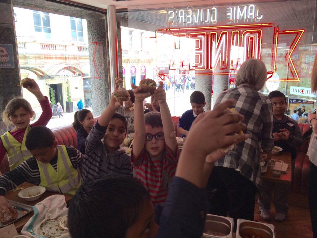 Evidence!!!! 30 Squash it Sandwiches held triumphantly aloft!!! #wemadeadifferencetoday!!! #FoodRevolutionDay