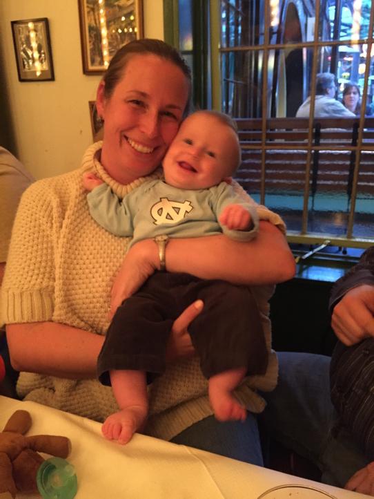 Julie_Siler's tweet photo. Celebrating 7mo birthday with my twin... In Copenhagen! Mommy's getting her MBA, and so am I! #UNCGEL15 #embaGEL http://t.co/JRHzecFXtg