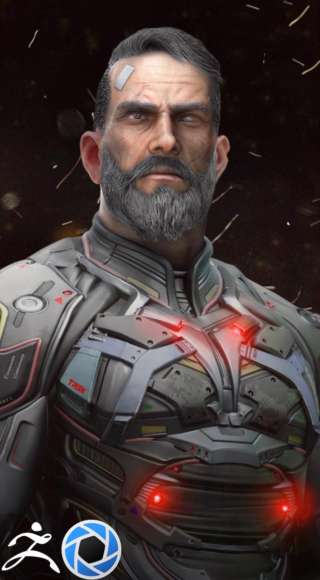 Armed soldier created by Ajay Pandey in #ZBrush 4R7 w/ #Keyshot render buff.ly/1IwJVtQ) #3dart #characterart