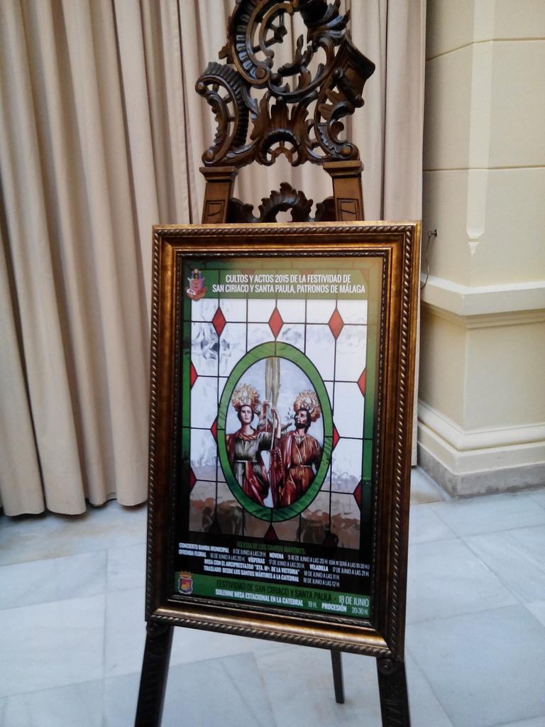 pasionmalaga's tweet photo. Cartel Salida Santos Patronos 2015 #Malaga #CofradiasMLG http://t.co/V0E2JJDSR2