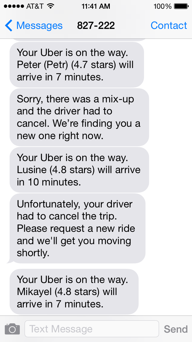 aylamandel's tweet image. Really unimpressed with my @Uber experience last night. Look at these photos. I was stranded for an hour! #Uberfail