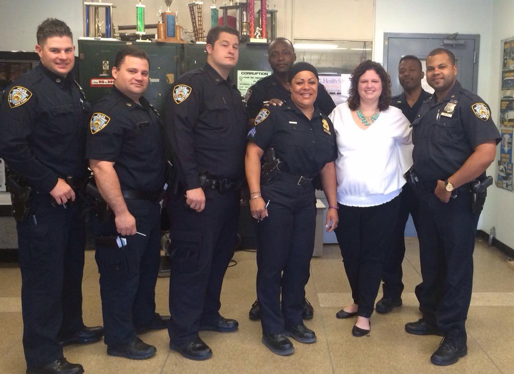 KimMRosenberg's tweet photo. Had the privilege of sharing #autism info w/NY's Finest @NYPD48Pct yesterday. So appreciative of their hard work! http://t.co/u5ggpKwoUQ