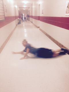 VHSCarmack's tweet photo. Last day for seniors! #6thperiod #hallswimming #thesearetheoneswhomadeit http://t.co/wVPNknBsuv