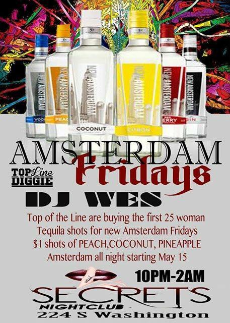 SecretsNC's tweet photo. Tonite!!! Amsterdam Friday's!!! $1 Shots FREE Entry until Midnight http://t.co/wxbENwa6Gw